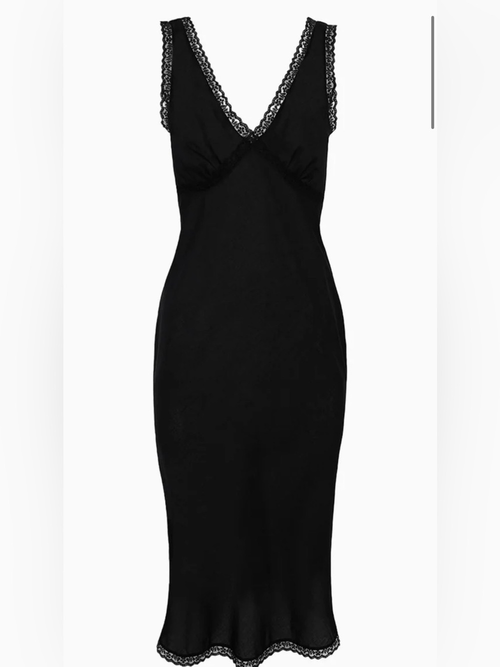 Cou Cou Intimated black cotton voile Iris slip dress XS Never Worn